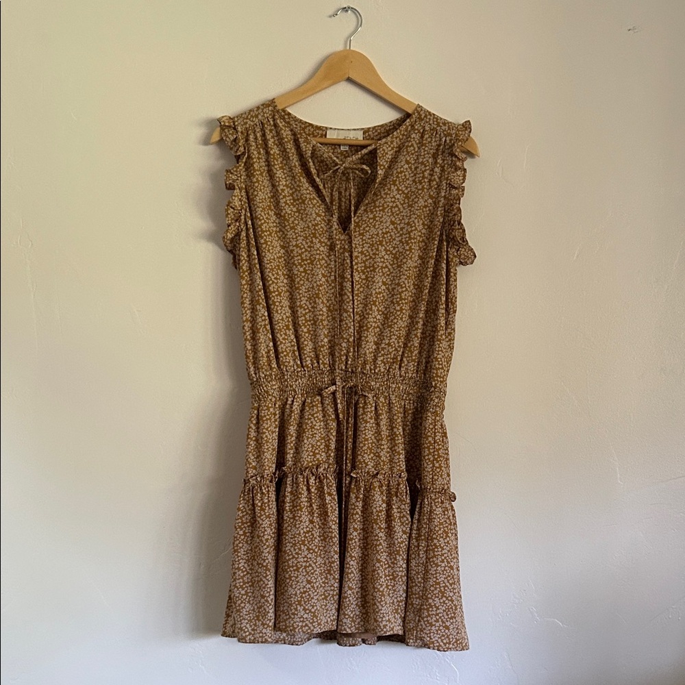 Pinch Brown Floral Mini Dress